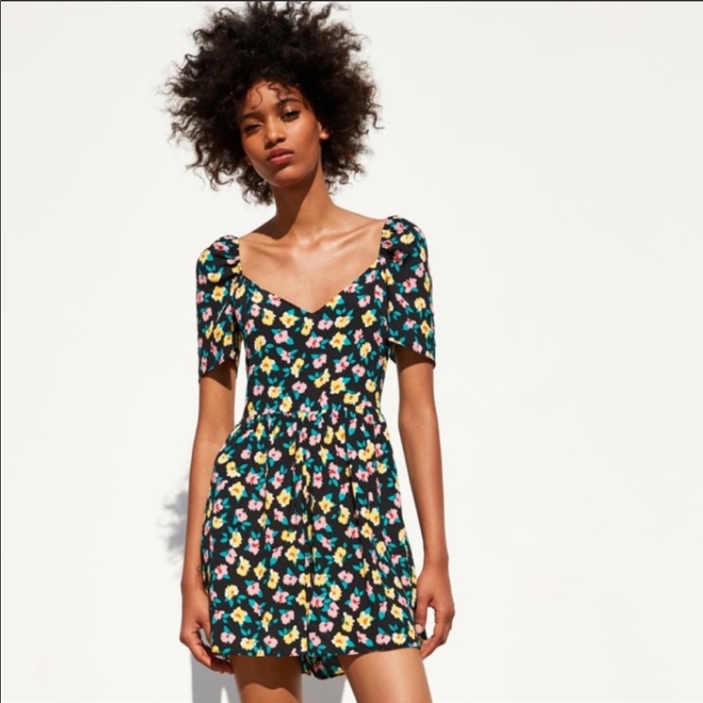 NWT Zara Printed Jumpsuit Dress